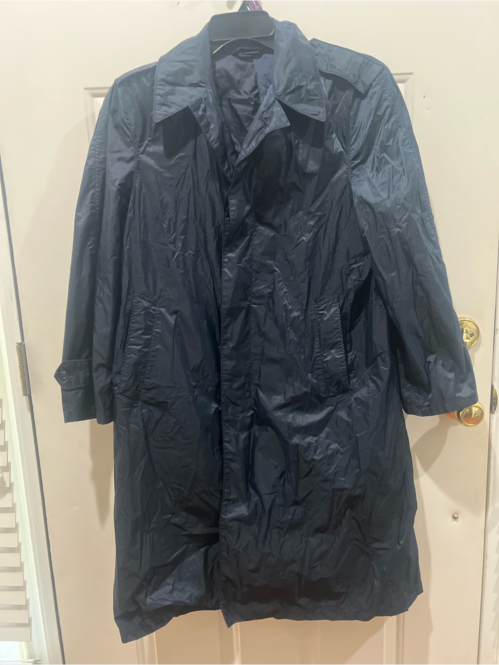Men's Navy Lightweight Trench Coat
